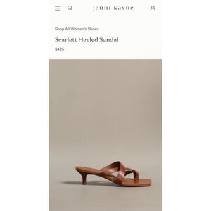 New Jenni Kayne Scarlett Heeled Sandals in Brown, Size 40/9.5-10